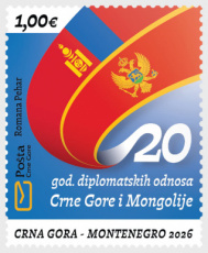 Joint-Issue Mongolië-Montenegro 2026